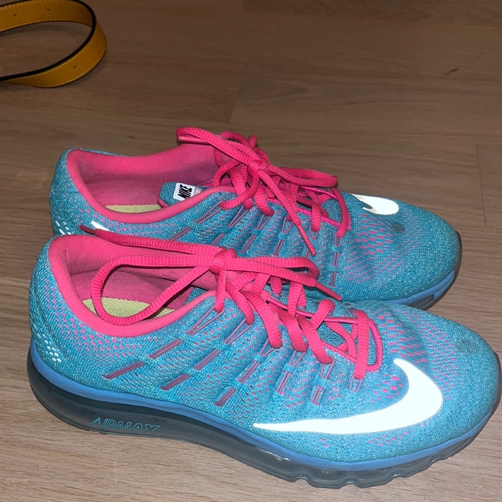 Gently worn Nike worm max 2026 blue and pink sneakers size 6